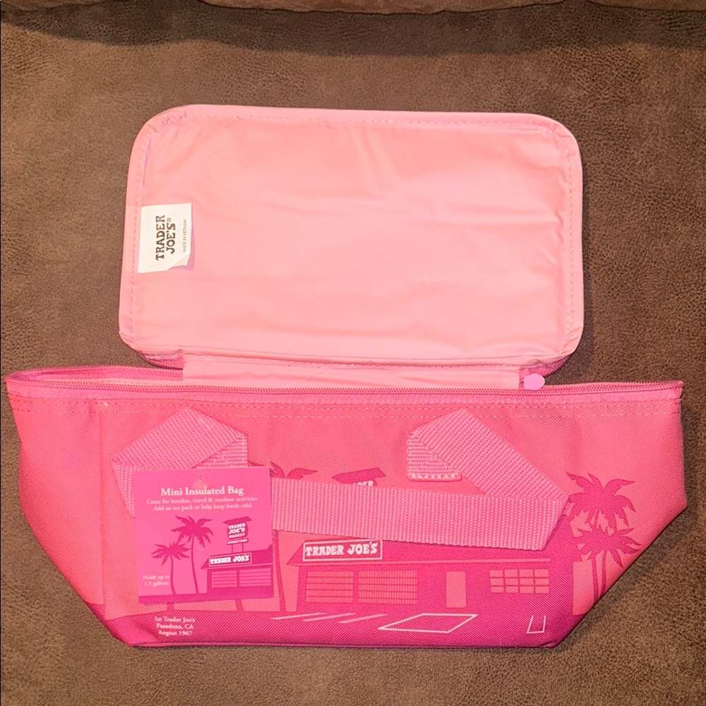 Trader Joe's Pink Mini Insulated Bag